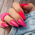 417 Strong Pink gel polish 8g Flash*