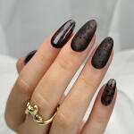 498 Black Fishnet gel polish 8g