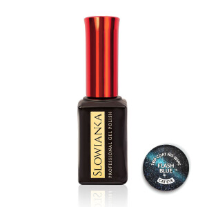 Top Coat No Wipe Flash Cat Eye Blue 10g